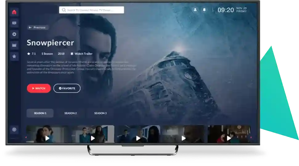 IPTV FOX Live Channel List Interface